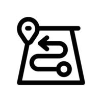 roadmap line icon. Clean and minimalist icon for websites and mobile apps. vector