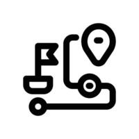 destination line icon. Clean and minimalist icon for websites, mobile apps, presentations, and logos. Fully scalable and customizable for any project. vector