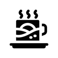 cup glyph icon. Strong and solid icon for websites and mobile apps. vector