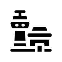 airport glyph icon. Strong and solid icon for websites and mobile apps. vector