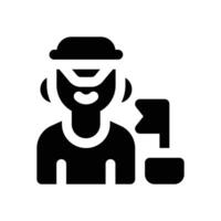 travel guide glyph icon. Strong and solid icon for websites, mobile interfaces, presentations, and visual branding. High quality and easy to edit. vector