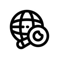explore line icon. Clean and minimalist icon for websites and mobile apps. vector