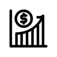 increase line icon. Clean and minimalist icon for websites, mobile apps, presentations, and logos. Fully scalable and customizable for any project. vector