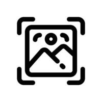 picture line icon. Clean and minimalist icon for websites and mobile apps. vector