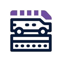 bus duotone icon. Sleek and modern icon for websites, mobile apps, marketing materials, and corporate design. Fully scalable and ready to use. vector