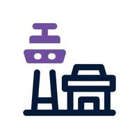 airport duotone icon. Sleek and modern icon for websites, mobile apps, marketing materials, and corporate design. Fully scalable and ready to use. vector