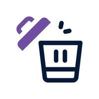 bin duotone icon. Sleek and modern icon for websites, mobile apps, marketing materials, and corporate design. Fully scalable and ready to use. vector
