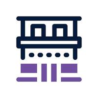 hotel duotone icon. Sleek and modern icon for websites, mobile apps, marketing materials, and corporate design. Fully scalable and ready to use. vector