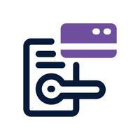 key card duotone icon. Sleek and modern icon for websites, mobile apps, marketing materials, and corporate design. Fully scalable and ready to use. vector