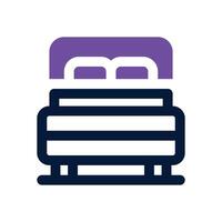 bed duotone icon. Sleek and modern icon for websites, mobile apps, marketing materials, and corporate design. Fully scalable and ready to use. vector
