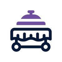 room service dual tone icon. Sleek and modern icon for websites and mobile apps. vector