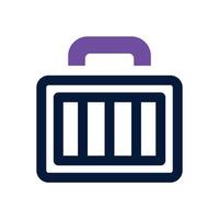 suitcase duotone icon. Sleek and modern icon for websites, mobile apps, marketing materials, and corporate design. Fully scalable and ready to use. vector