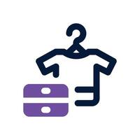 clothe dual tone icon. Sleek and modern icon for websites and mobile apps. vector