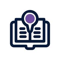 tour guide duotone icon. Sleek and modern icon for websites, mobile apps, marketing materials, and corporate design. Fully scalable and ready to use. vector