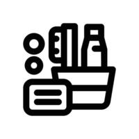 toiletry line icon. Clean and minimalist icon for websites and mobile apps. vector