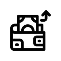 expense line icon. Clean and minimalist icon for websites and mobile apps. vector