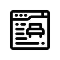 online reservation line icon. Clean and minimalist icon for websites and mobile apps. vector