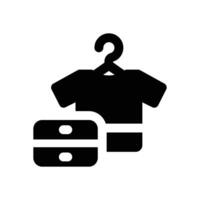 clothe glyph icon. Strong and solid icon for websites and mobile apps. vector