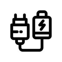 charger line icon. Clean and minimalist icon for websites and mobile apps. vector