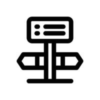 direction sign line icon. Clean and minimalist icon for websites and mobile apps. vector