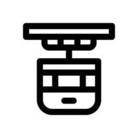 cable way line icon. Clean and minimalist icon for websites and mobile apps. vector