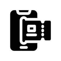 ticket glyph icon. Strong and solid icon for websites, mobile interfaces, presentations, and visual branding. High quality and easy to edit. vector