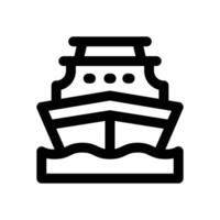 ship line icon. Clean and minimalist icon for websites and mobile apps. vector