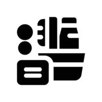 toiletry glyph icon. Strong and solid icon for websites and mobile apps. vector