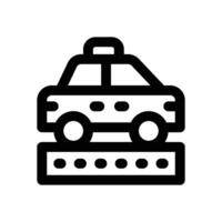taxi line icon. Clean and minimalist icon for websites and mobile apps. vector