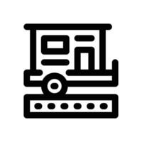 trailer line icon. Clean and minimalist icon for websites and mobile apps. vector