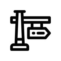signage line icon. Clean and minimalist icon for websites and mobile apps. vector