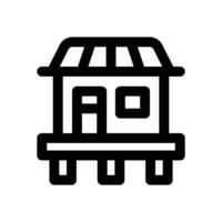hut line icon. Clean and minimalist icon for websites and mobile apps. vector