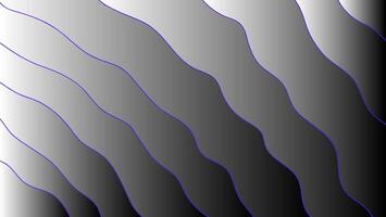 Wavy black and white gradient background with purple contour lines in abstract flow design representing modern digital rhythm vector