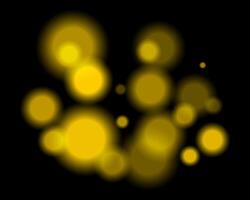 A black background with yellow circles vector