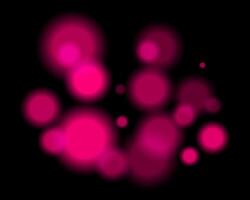 A pink light is shown on a black background vector