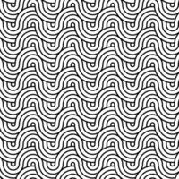 Black and white Japanese themed circular pattern design vector
