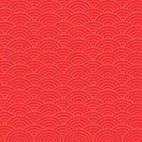 Decorative Japanese themed circular pattern design vector