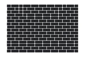 Seamless Dark Brick Wall Pattern Background Texture for Interior or Exterior Design and Architectural Visualization Projects with Rounded Edges and Clean Lines vector