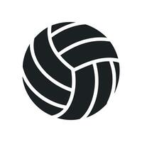 Simple Isolated Black and White Volleyball Illustration for Sports Recreation and Teamwork Concepts in Graphic Design and Digital Media Projects vector