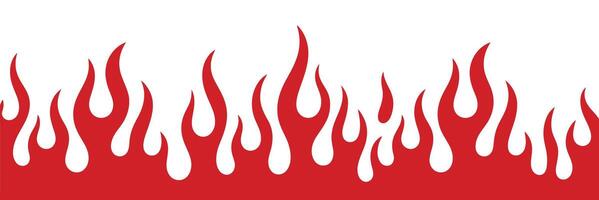 Vibrant Red Flames Dancing Against a Pristine White Background Creating a Dynamic and Energetic Visual with a Sense of Heat and Intensity flames vector