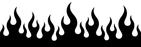 Black and White Flame Pattern Design with a Clean and Modern Aesthetic Suitable for Backgrounds Graphics and Creative Projects with a Fiery Theme vector