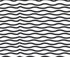 Seamless Wavy Lines Pattern in Black and White Abstract Wave Background Modern Design Simple Graphic Illustration for Wallpaper Fabric or Textile Design Project vector