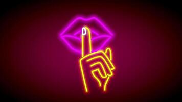 ein Hand bewirbt sich Lippenstift zu Lippen im ein lebendig Neon- Stil schlägt vor Selbstpflege, Mode Routine, und persönlich Pflege im ein ausdrucksvoll Design video
