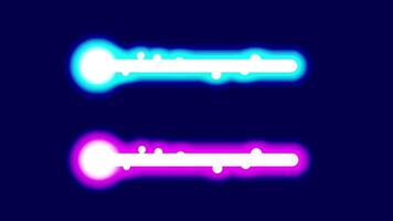 Two parallel horizontal neon beams in blue and pink glow like lasers, suggesting motion, tech, and futuristic effects. video