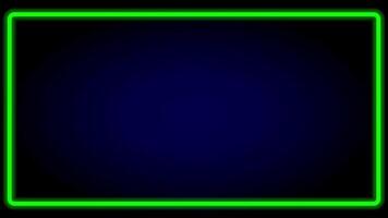 A bold red neon rectangle frames an empty space, conveying alertness, focus, or dramatic emphasis in visual compositions. video