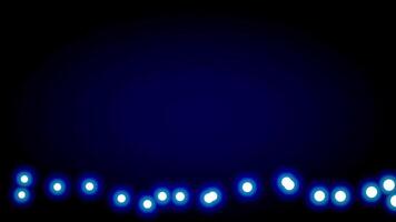 A horizontal row of glowing light dots creates a sparkling path, implying movement, elegance, and digital shimmer effects. video