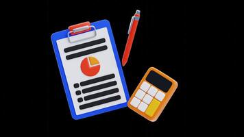 3D Animation of Accounting Report Tool video