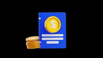 3D Animation of Financial Learning with Notebook video