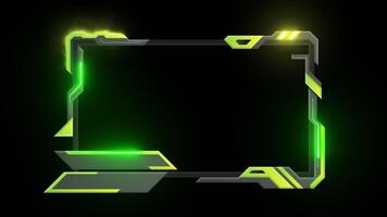 Green Flash Stream Overlay with transparent background video
