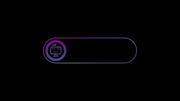 AI Toggle Switch Animation with Gradient Colors video
